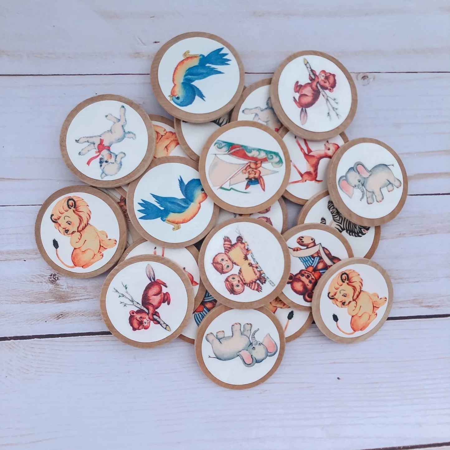 Vintage Animal Matching Game