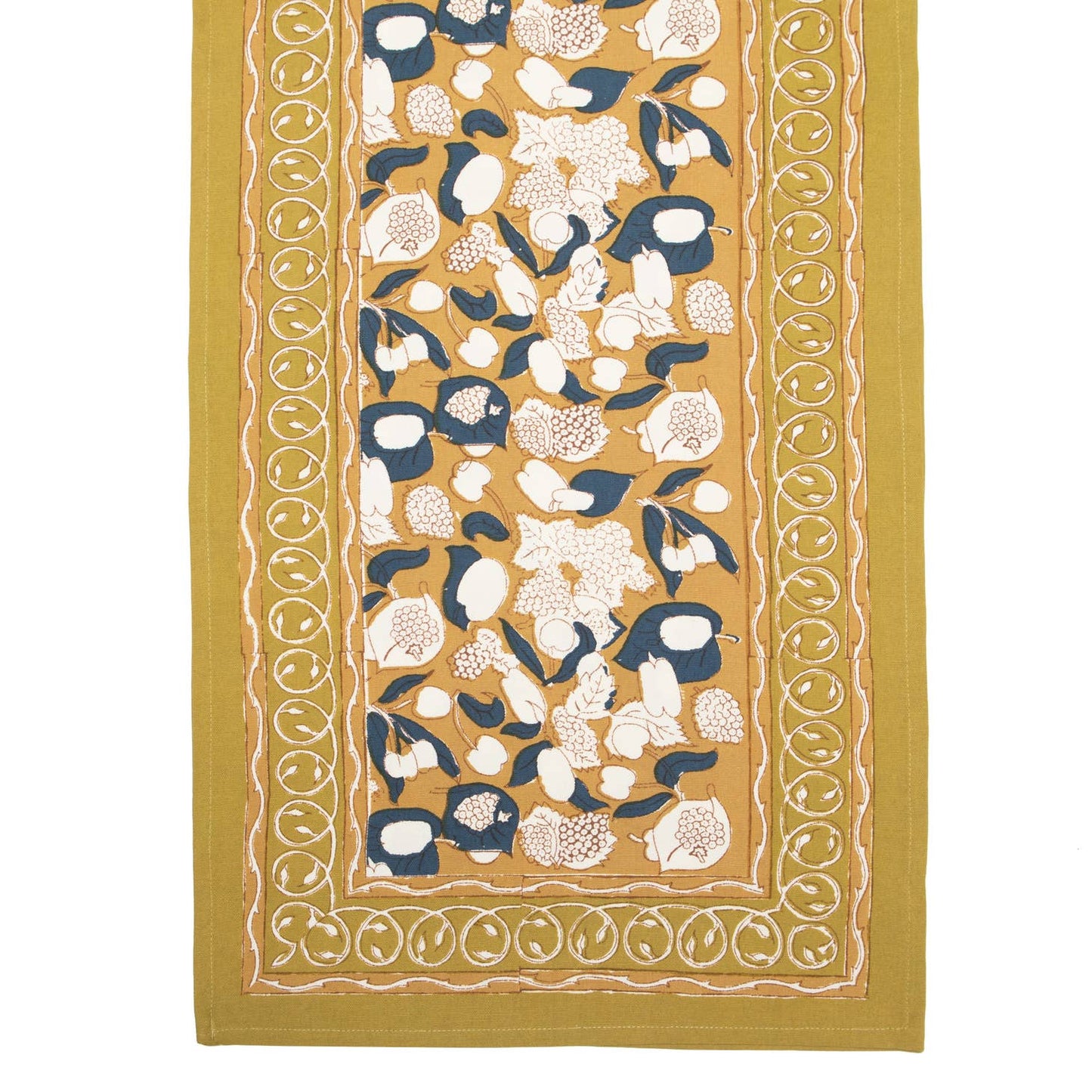 Forest Harvest Mustard & Blue Linens