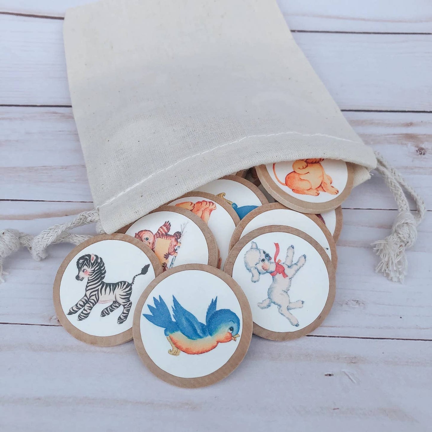 Vintage Animal Matching Game