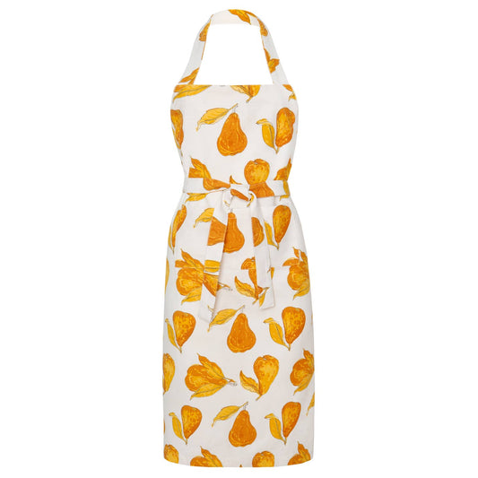 Orchard Pear Mustard & Grey Apron