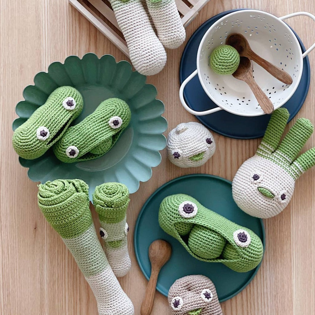 Pia Green Peas - Mini Rattle