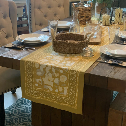 Forest Harvest Grey & Mustard Runner