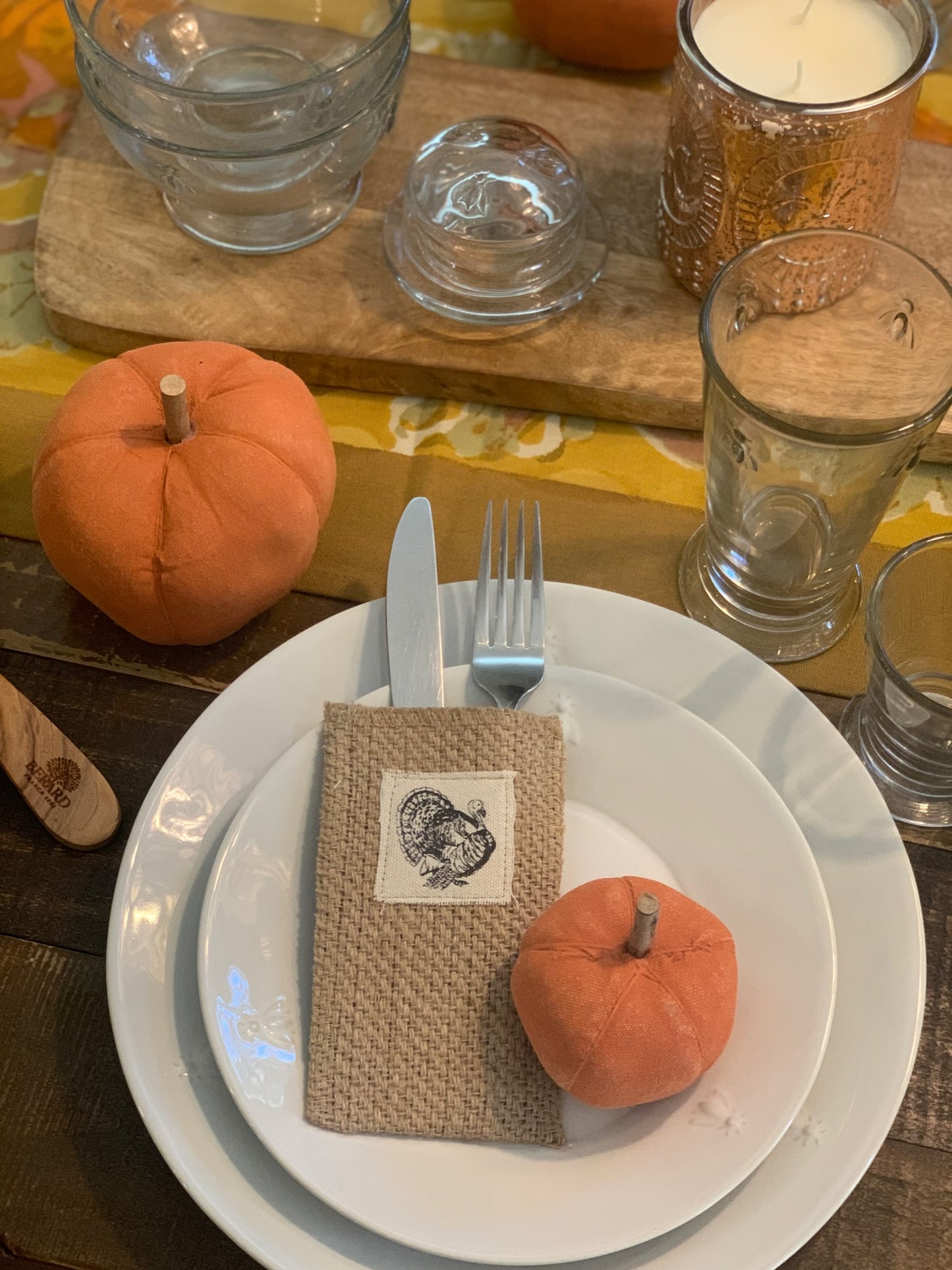 Turkey Patch Silverware Pouch