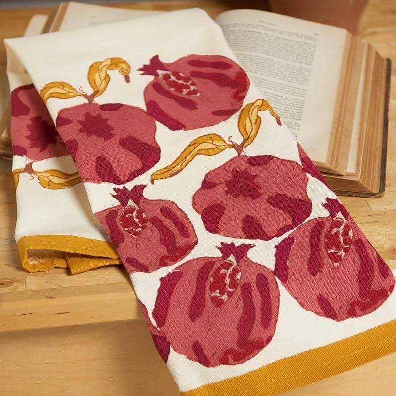 Pomegranate Yellow/Red Tea Towel