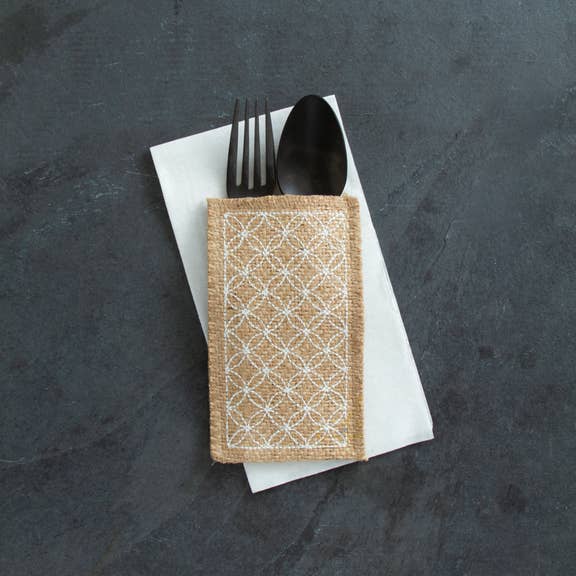 Cutlery Couture - White Trellis - Set of 8