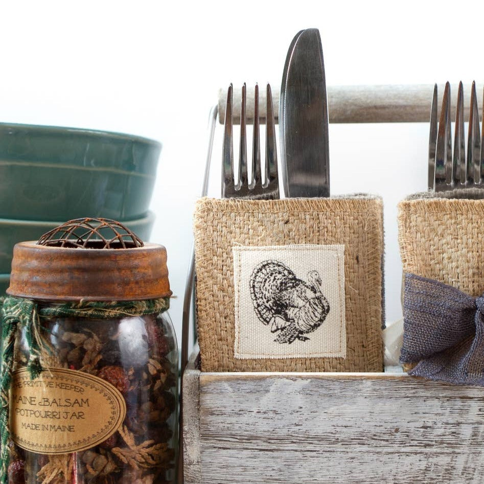 Turkey Patch Silverware Pouch