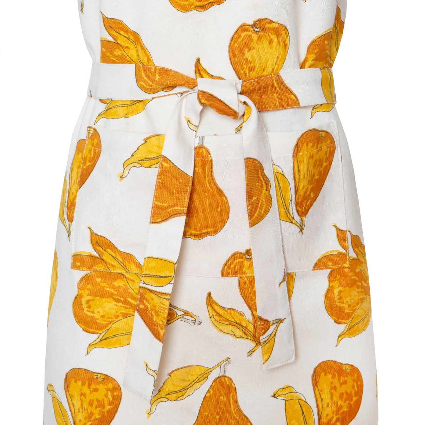Orchard Pear Mustard & Grey Apron