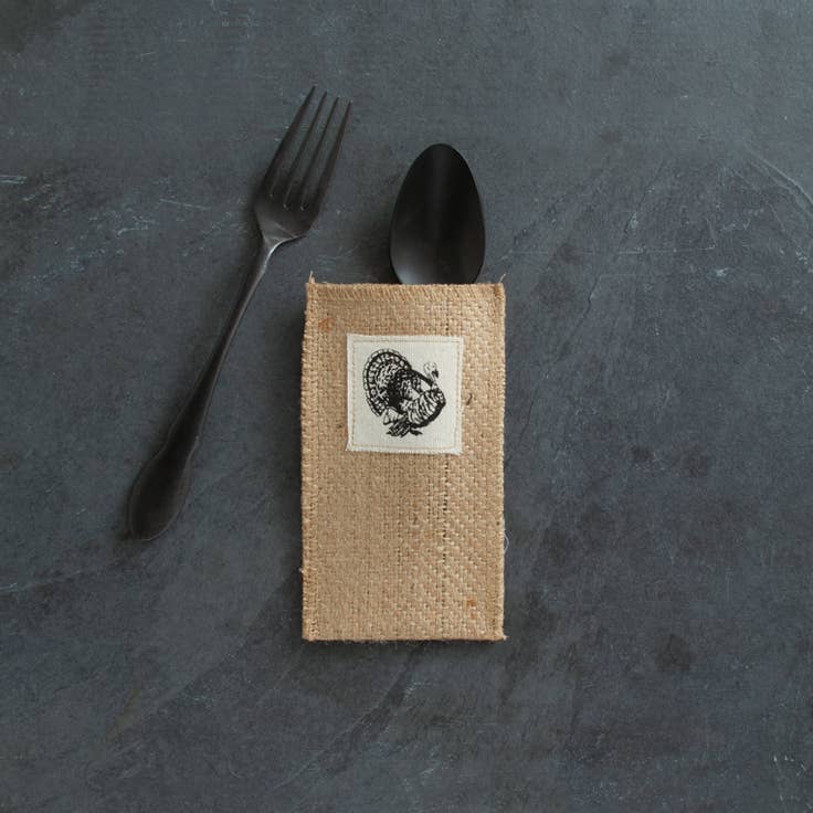 Turkey Patch Silverware Pouch