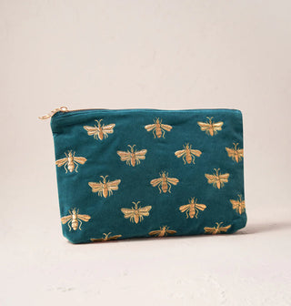 Honey Bee Everyday Pouch: Rich Blue