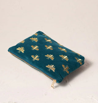 Honey Bee Everyday Pouch: Rich Blue