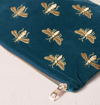 Honey Bee Everyday Pouch: Rich Blue