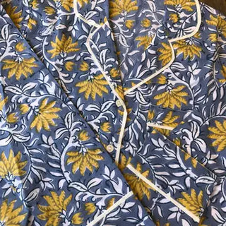 Pajama Set: Blue/Yellow (S)