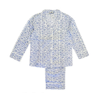 Pajama Set: Blue Bud (M)