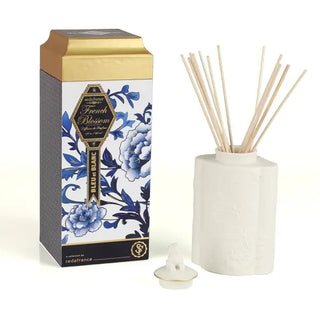 French Blossom Bleu Et Blanc Diffuseur