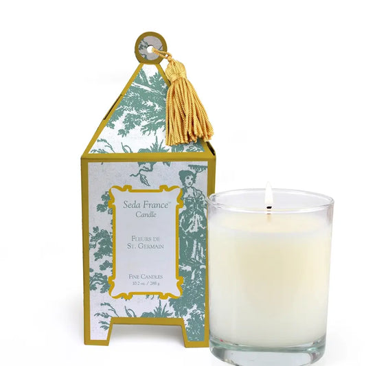 Fleurs De St. Germain Classic Toile Pagoda Box Candle