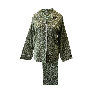 Pajama Set: Green Falling (S)