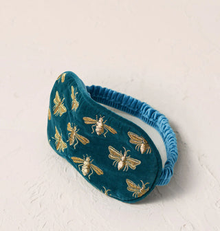 Honey Bee Eye Mask: Rich Blue