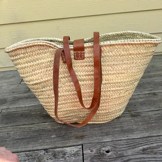 French Market Basket with Buckle Closure