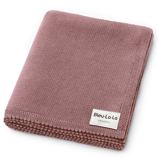 100% Organic Cotton Luxe Collection Baby Swaddle Blanket  : Denim Blue
