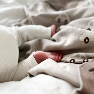 100% Luxury Cotton Receiving Swaddle Baby Blanket - Cars: Baby Blue