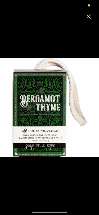 Bergamot & Thyme - Soap On A Rope -  - Pré de Provence France