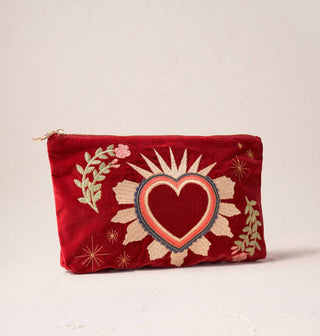 Sacred Heart Everyday Pouch- Rouge