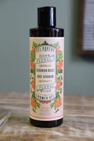 Rose Geranium Shower Gel  - Panier Des Sens France