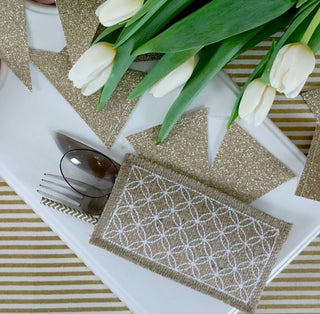 Cutlery Couture: White Trellis (Set of 8)