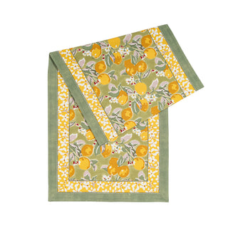 Citron Vert & Yellow Table Runner : 16" x 72"