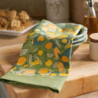 Couleur Nature France  |  Fruit Yellow/Green Tea Towel