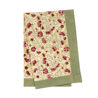 Couleur Nature Meadows Red & Green Tea Towel