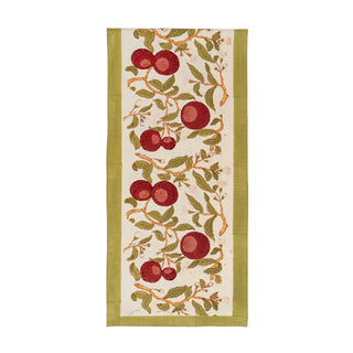 Orange Tree Table Runner - Red Green - 16" x 90"