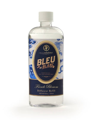 French Blossom Bleu et Blanc Diffuseur Refill
