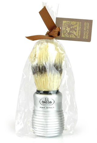 Boar Bristle Shave Brush with Aluminum Handle  - Pré de Provence France
