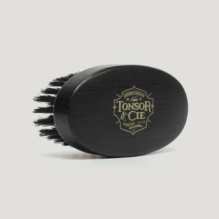 Beard brush large – boar bristle black
