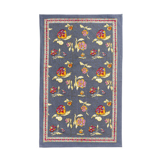 Couleur Nature Pansy Red/Grey Tea Towel