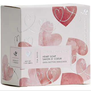 Heart Soap Gift Box - Tea Rose  - Pré de Provence France
