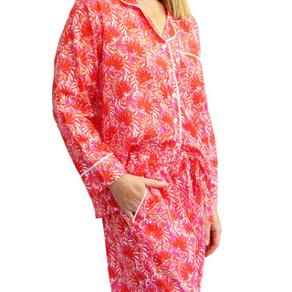 Pajama Set: Magenta/Orange (S)