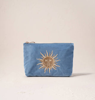 Sun Goddess Mini Pouch: Rust, Velvet