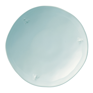 Bee Ceramic Pasta Plate: Blue
