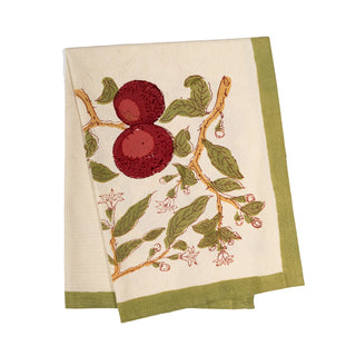Orange Tree Dish Towels - Red/Green