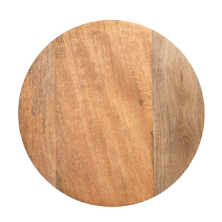 Wood Round Footed Natural Mango Wood Board