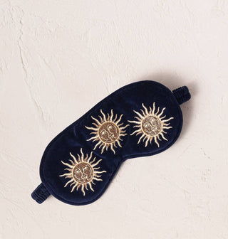 Sun Goddess Scatter Eye Mask: Rust, Velvet