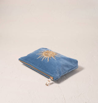 Sun Goddess Mini Pouch: Rust, Velvet