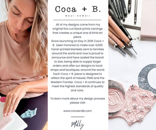 Organic Wave Baby Swaddle | Coastal Nursery Decor