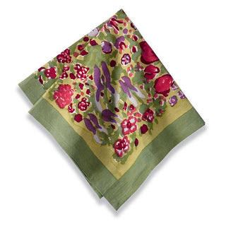 Couleur Nature France | Jardin Red/Green Napkins - Set of 4