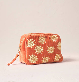 Sun Goddess Makeup Bag: Rust, Velvet