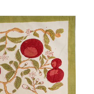 Orange Tree Dish Towels - Red/Green