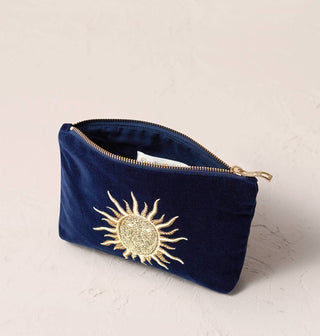 Sun Goddess Mini Pouch: Rust, Velvet