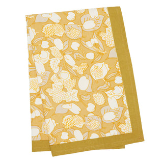 Couleur Nature France | Forest Harvest Grey & Mustard Tea Towel